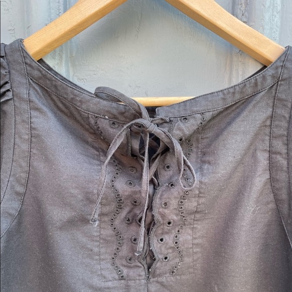 See by Chloe black cotton/Linen Dress MINI - Picture 10 of 11